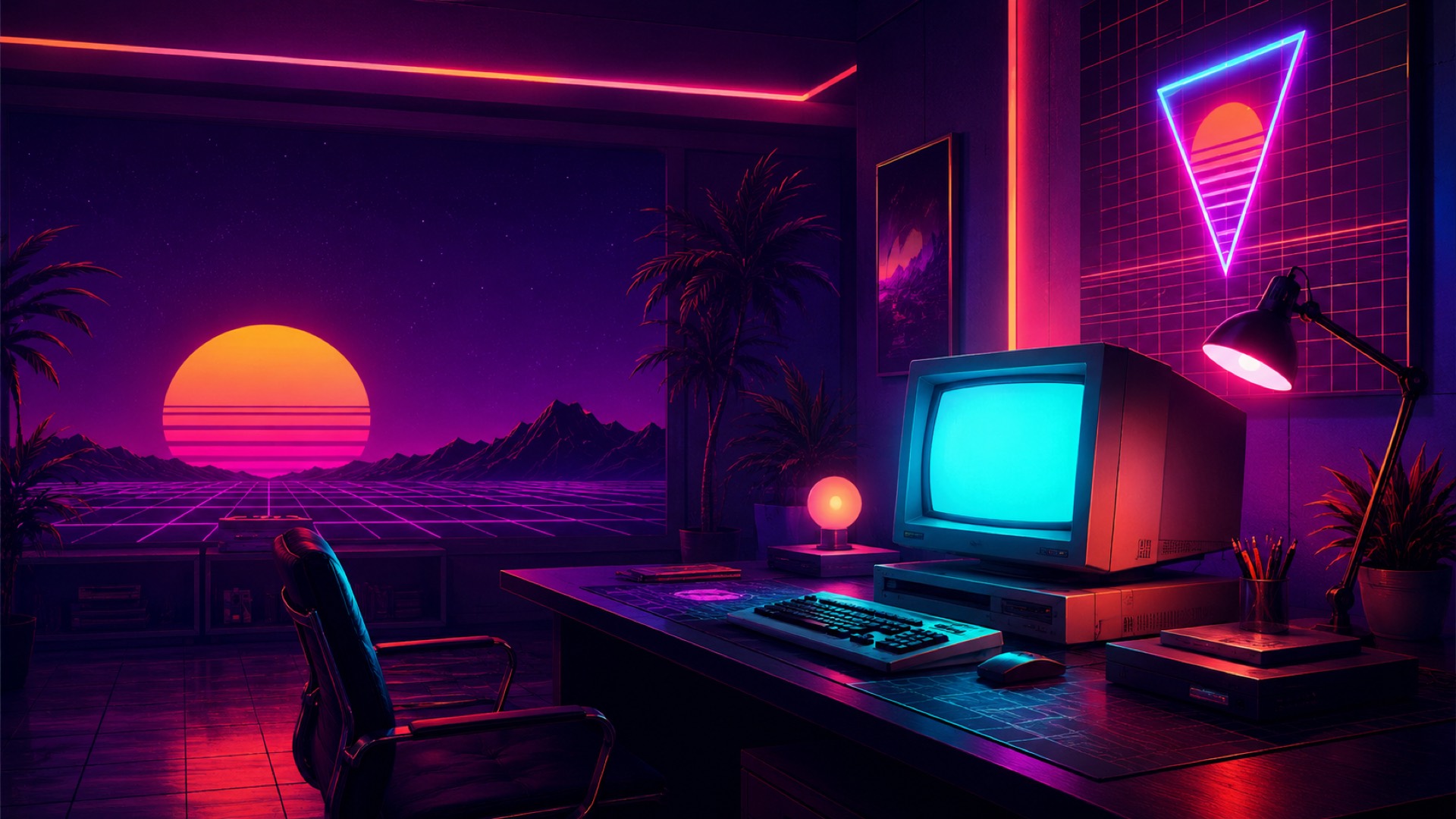 Synthwave artwork representing the Warranty & Permit Routing deployment pattern